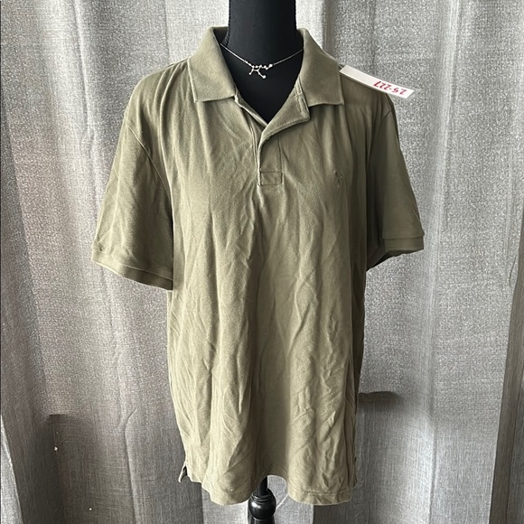 American Eagle Outfitters Green Polo Shirt Classic Knit Casual - Picture 1 of 4